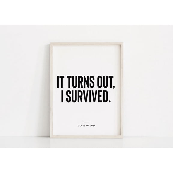 Graduation Party Class Of 2024 Welcome Sign Graduation Decorations, Unframed Paper Poster 8x10in