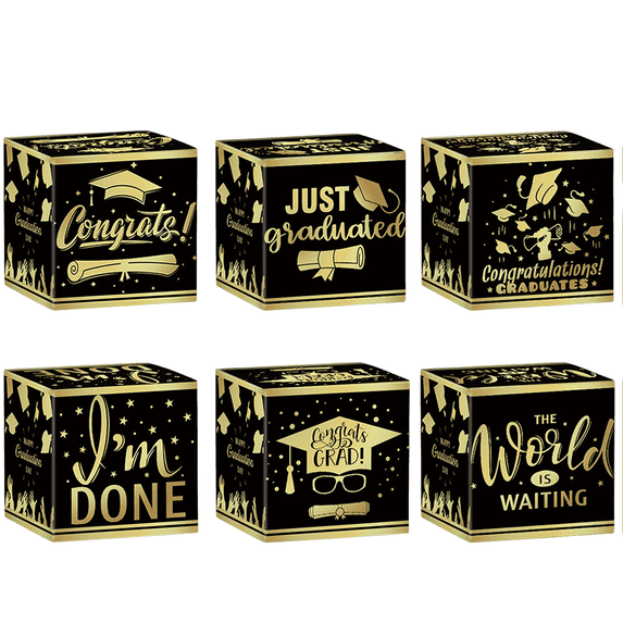 Graduation Party Decoration Candy Box Graduation Party Decoration 6-piece Set