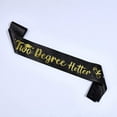 thumbnail image 1 of Graduation Party Decorations 2023 Black and Gold - Two Degree Hotter Sash, Congrats Grad Class of 2023 Sash for Senior High School College Graduation Party Supplies Party Gifts, 1 of 7