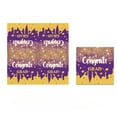 thumbnail image 1 of Graduation Party Decorations 2026, Purple & Gold Grad Party Supplies, Paper Napkins Kit for Graduation Celebrations (D), 1 of 6
