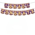 thumbnail image 1 of Graduation Party Decorations 2026, Purple & Gold Grad Party Supplies, 14 Flags Banner for Graduation Celebrations (F), 1 of 6