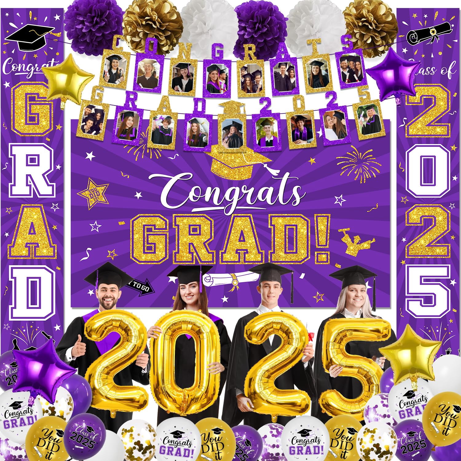 Graduation Party Decorations Class RRF12 of 2025 Graduation Party ...