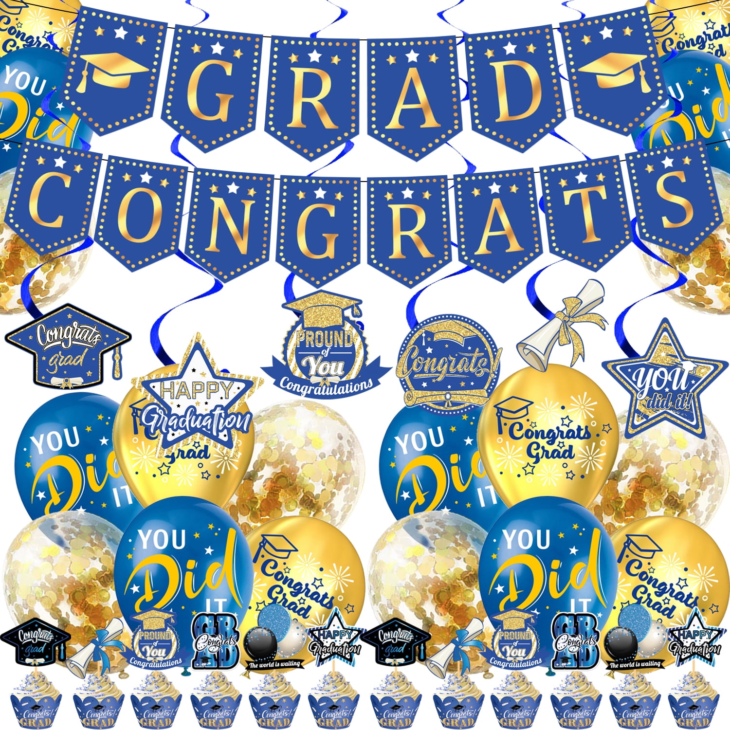 Graduation Party Decorations, Congrats Grad Banner, Graduation Hanging ...