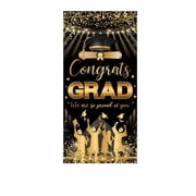Graduation Party Decorations Congrats Grad Door Cover Decoration, We Are So Proud of You Graduation Backdrop and Photo Prop for Campus Party and School Ceremony Graduation Decorations
