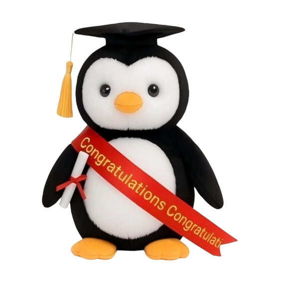 Graduation Party Decorations Congratulations Graduation Plush Doll Soft Commemorative Toy Cartoon Graduate Gift for Students Achievement Milestone Keepsake Pillow Graduation Decorations