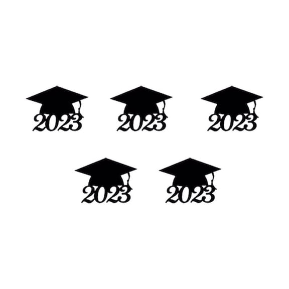 Graduation Party Decorations Graduation Cap Stickers Black Graduation Hat Sealing Labels, Grad Party Labels Self-Adhesive Grad Cap Stickers For College High School Graduation Party