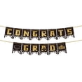 thumbnail image 1 of Graduation Party Decorations, Ngxiha Congrats Grad Banner Paper Banner Flags with Hanging Loops, Biodegradable Backdrop Supplies for High School & College Grad Parties, 1 of 9