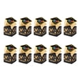 thumbnail image 1 of Graduation Party Favor Boxes with Ribbons - 10 Pack Grad Cap Shaped Candy Boxes, Graduation Apparel Boxes, A Hat Style - for Graduation Celebrations, School Events, Party Decorations, Gift Giving, 1 of 5