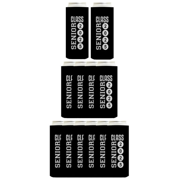 Graduation Party Favors For Women Senior Class 2026 12-Pack Ultra Slim Can Thermocoolers