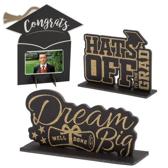 Graduation Party Photo Table Centerpiece Display Kit 5 pc