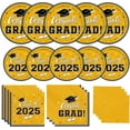 thumbnail image 1 of Graduation Party Plates and Napkins Gatherfun Graduation decorations class of 2025 Blue Disposable Paper Plates Luncheon Napkins Cocktail Napkins for Congrats Grad Party Decorations, Serve 50, 1 of 10