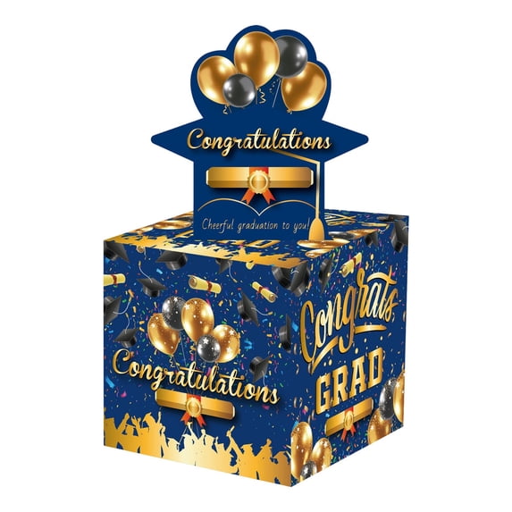 Graduation Party Supplies 2026 Graduation Box Class Of 2026 Grad Party Favor Holder With 50 Bags For Cash Cards Congrats Grad Decoration For High School College Celebration