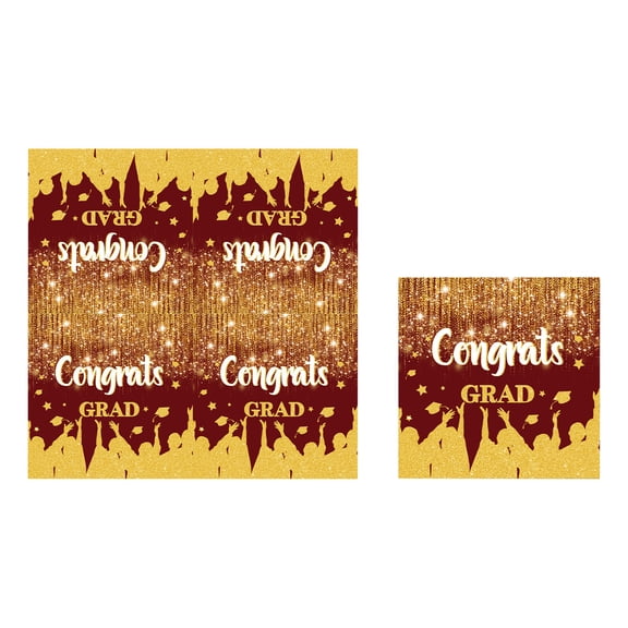 Graduation Party Supplies, Disposable decorative Napkins Featuring Red and Gold Graduation-Themed Graphics, Graduation Table decorations 2026, Party Table decorations for Grad