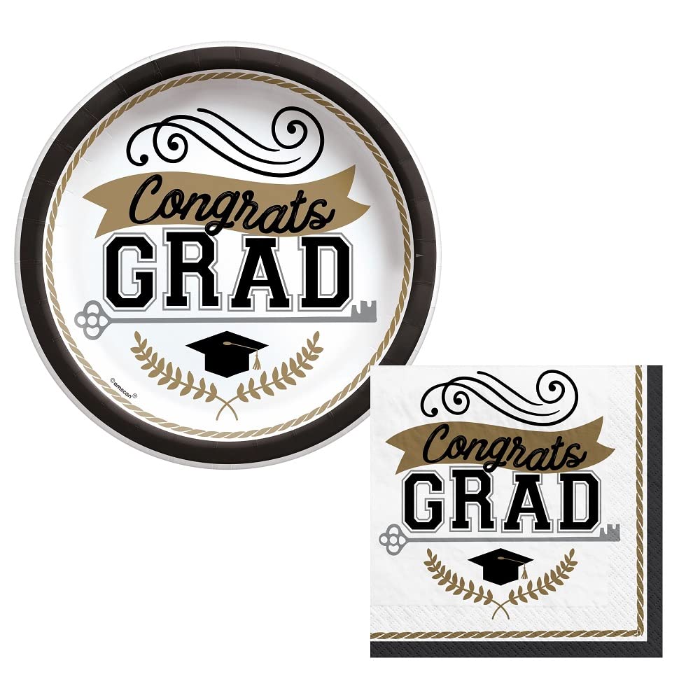 Graduation Party Supplies for 50 People Bundle Includes Paper DInner