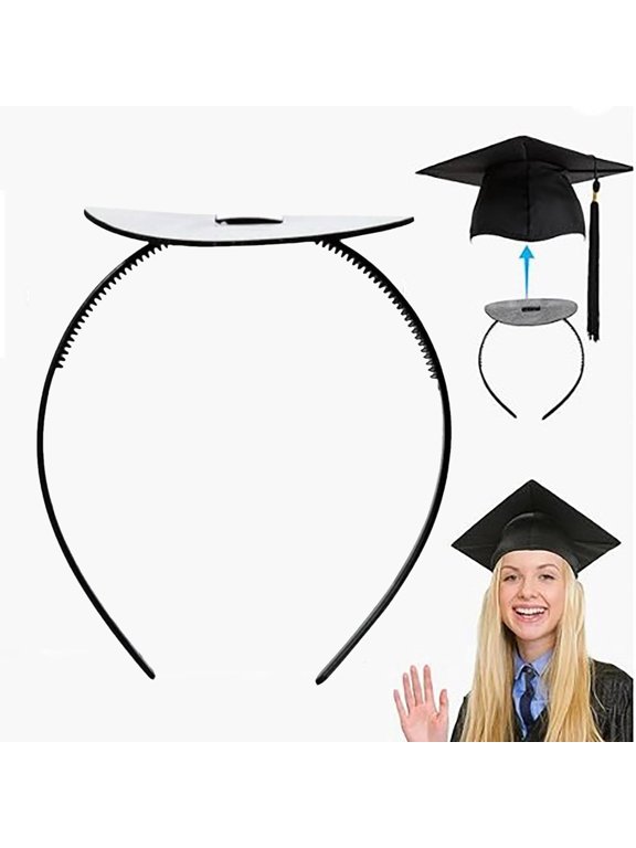 Graduation Hairstyle Accessory Grad Cap Headband Hair Band Grad Cap Decor