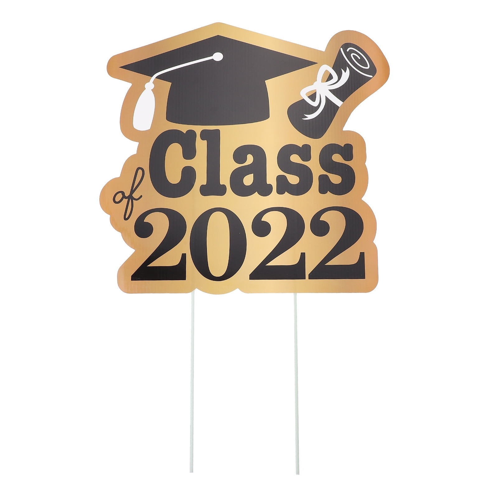 Graduation Party Yard Sign Decor Props Cap 2022 Photo Booth Practical