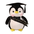 thumbnail image 1 of Graduation Penguin Plush Doll Gift, Cute Stuffed Penguin With Soft Cotton Body Souvenir Keepsake For Graduation Season Celebration, Decorative Gift For Friends And Students, 1 of 6