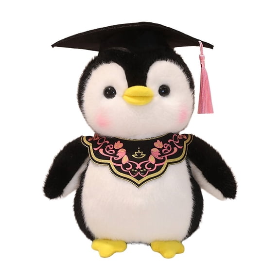 Graduation Penguin Plush Toy For Undergraduate Graduate Students School Souvenir Gift Blue