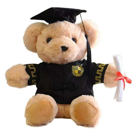Graduation PhD Bear Doll - Cute Plush Teddy Bear Gift for Graduates and Educators - Adorable Academic Keepsake