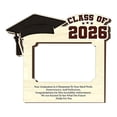 thumbnail image 1 of Graduation Photo 2026 Custom Name Wooden Picture Class Of 2026 Grad Engraved Desk For High School College Graduate, 1 of 6