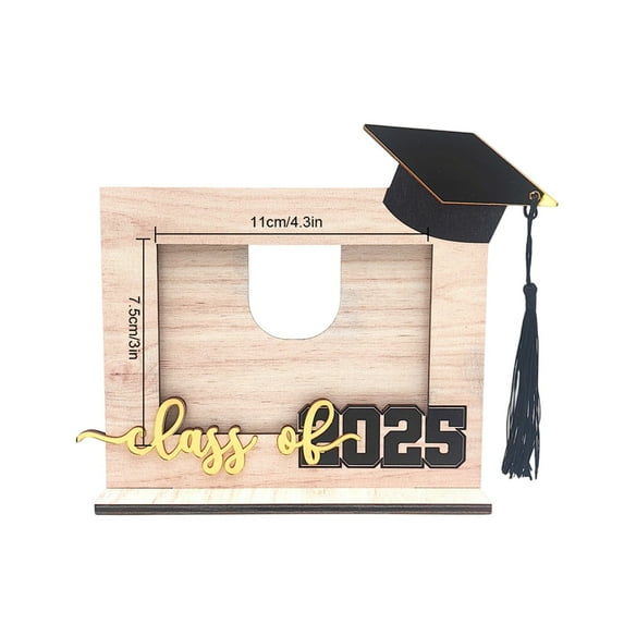 Graduation Photo Frame 2025 with Cap Tassel Design, Perfect Keepsake for Class of 2025 Graduates, 4x6 Inch Display