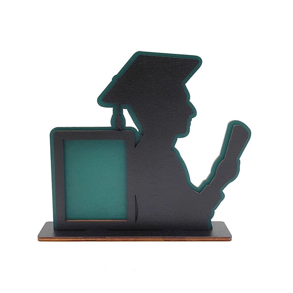 Graduation Photo Frame Wooden Desktop Display Bracket Commemorative Decoration For Boys Academic Achievement Keepsake