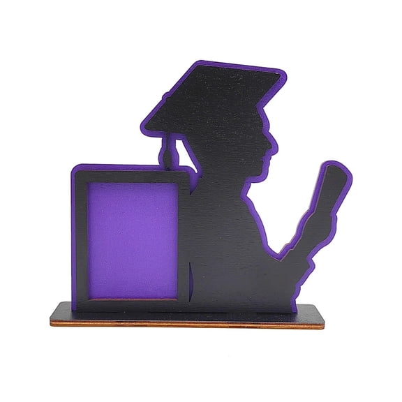 Graduation Photo Frame Wooden Display Stand Desktop Commemorative Decoration For Boys Academic Achievement Keepsake