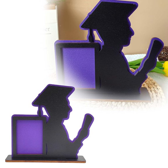 Graduation Photo Frame Wooden Display Stand Desktop Commemorative Decoration For Boys Academic Achievement Keepsake