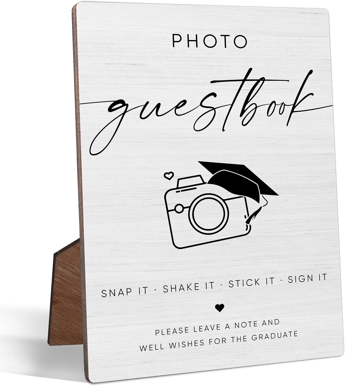 Rustic Graduation Signs Graduation Photo Guest Book Sign, Rustic Graduation Party Decorations ...