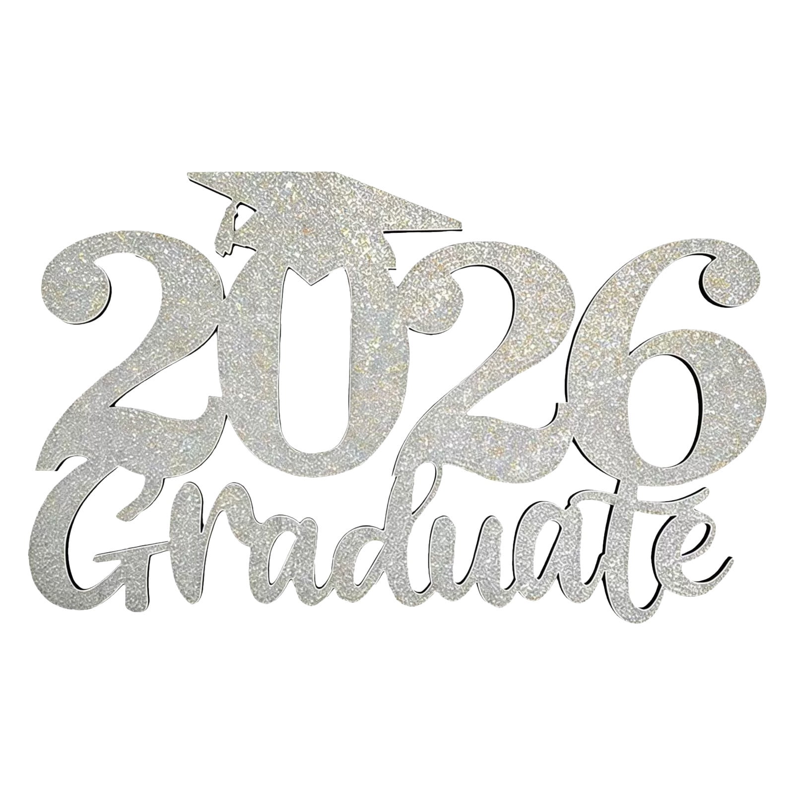 Graduation Photo Prop Wooden Decor Sign with Class of 2026 Pattern for ...