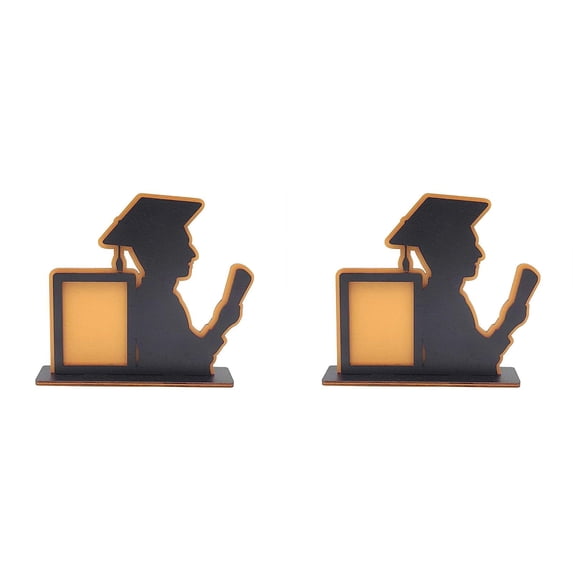 Graduation Photo Shadow Box Frame Holder Tabletop Design Wooden Graduation Picture Frame 7.4x6.8 Inch for Graduate Girls Boys Your Daughter Son 2026 Season 1-3PC