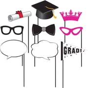 Graduation Photobooth Props, 10 pack