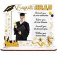 thumbnail image 1 of Graduation Picture Display, Class of 2026 Graduation Picture Frame Wooden Graduate Small Cap Photo Display Holder With Blessing Words for Kindergarten Preschool High School Keepsake Gift, White, 1 of 2