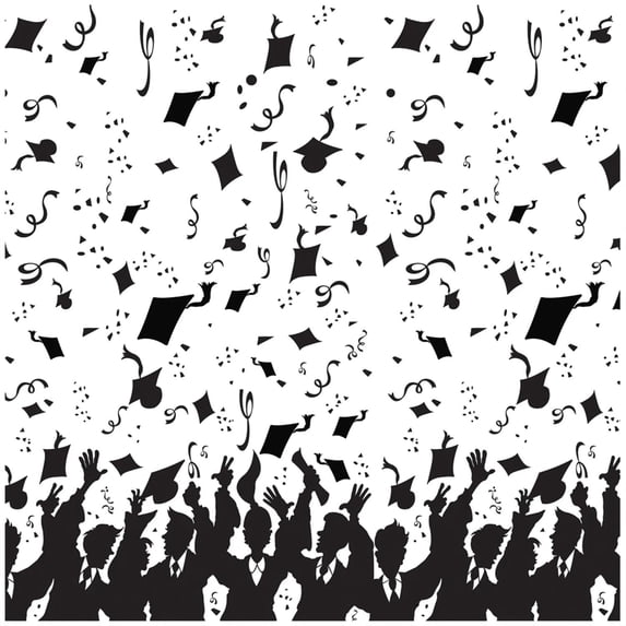 Graduation Backdrop 4' X 30' - 6 Pack (1 Per Package)