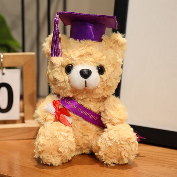 Graduation Plush Doll,Graduation Hat Stuffed Figure,Graduation Celebration Keepsake Plush Toy,Decorative Graduation Souvenir Doll,Commemorative Plush Display Figure,Graduation Party Decoration