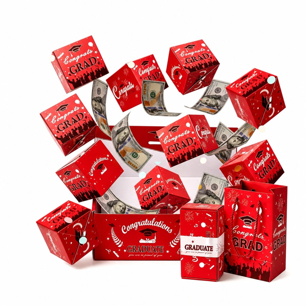 Graduation Pop Up Money Gift Boxes for Cash, 16 Pack Explosion Money ...
