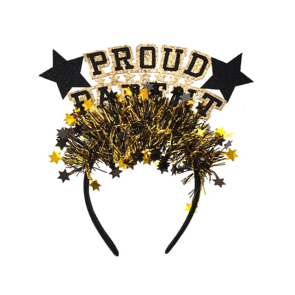 Graduation Proud Parent Star Head Bopper, Black, 1 Piece