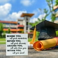 thumbnail image 1 of Graduation Quote Wood Box Sign Decor, Positive Message Desk Sign "Behind You All Your Memories", Rustic Home Shelf Wall Decoration, 1 of 7