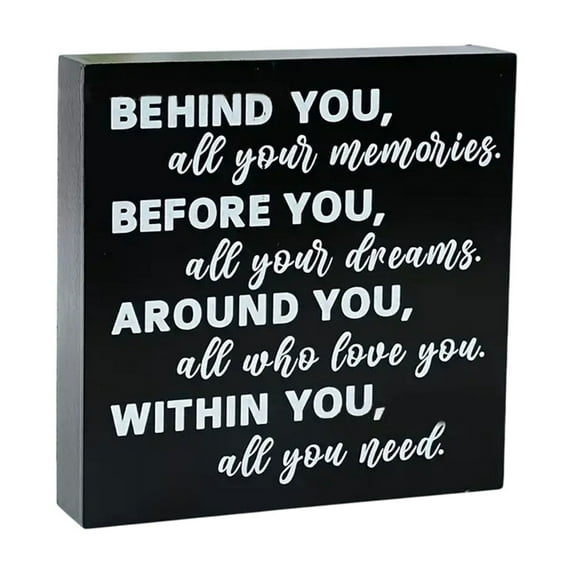 Graduation Quote Wooden Box Sign Decor – Inspirational Wall or Desktop Display – Elegant Gift for Graduates, Home, Office, and Celebration Spaces