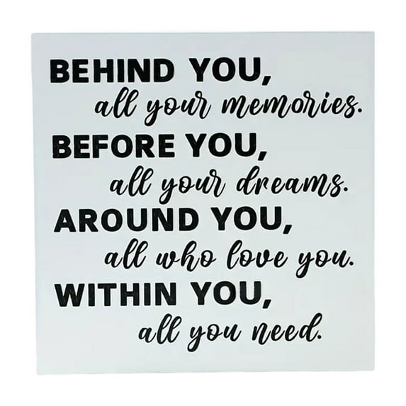 Graduation Quote Wooden Box Sign Decor – Inspirational Wall or Desktop Display – Elegant Gift for Graduates, Home, Office, and Celebration Spaces