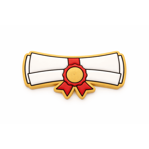 Graduation Ribbon Diploma Cookie Cutter & Stamp
