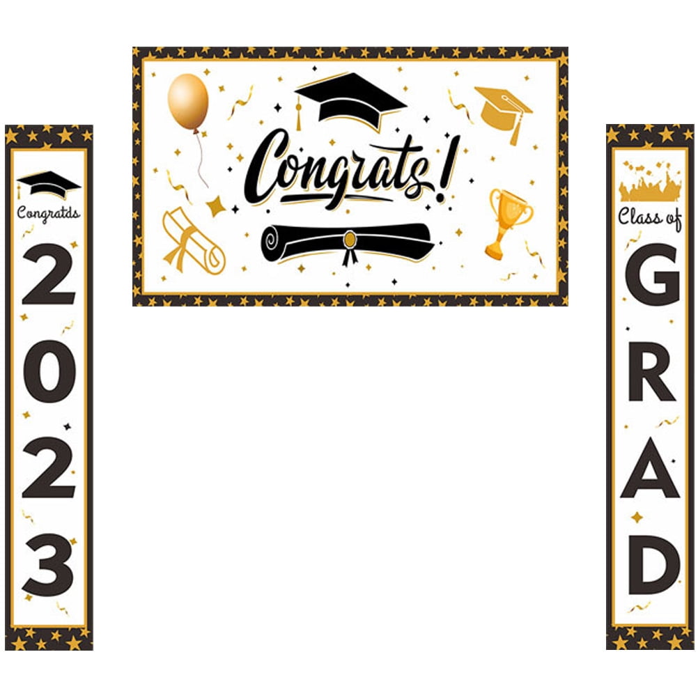 Graduation Season Banner Ornament Home Porch Couplet Door Sign 2023 ...