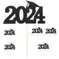 Graduation Season Cake Insert 6 Pcs Picks for Desserts Cupcake