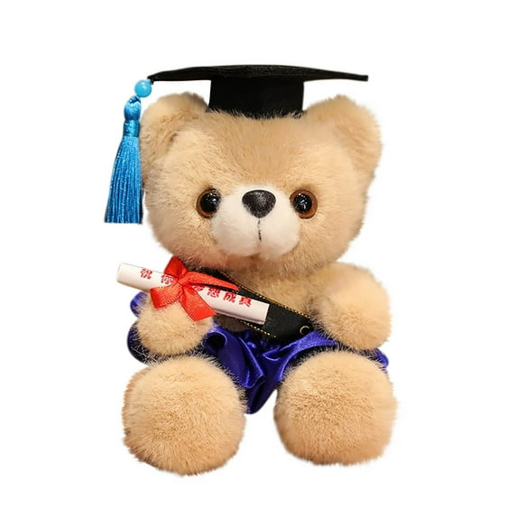 Graduation Season Doctoral Bear Toy | Soft, Friendly Costume with Hats, Unique Keepsake for Celebrations and Gifting