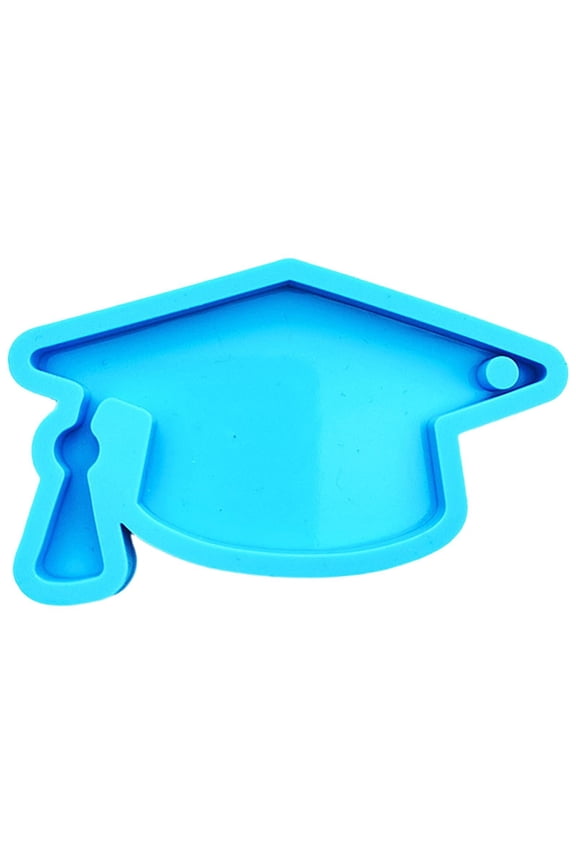 Graduation Season Resin Keychain,Bachelor Cap Silicone Keychain DIY,For Making Graduation Cap Resin Pendant,Hecnuo