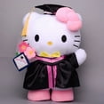 thumbnail image 1 of Graduation Season Sanrio Plush Doll Kuromi Melody Cinnamoroll Academic Uniform Graduation Doctor's Hat Plushies Toy Student Gift, 1 of 6