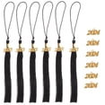 thumbnail image 1 of ifundom Black Polyester Graduation Tassels for Caps and Hats, Elegant Ceremony Accessories, 1 Set, Ideal for Graduation Party, 1 of 6