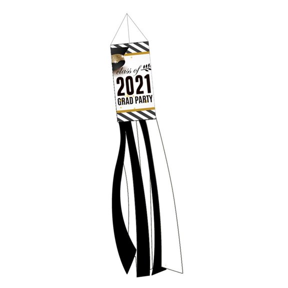Graduation Season Windsock Weathervane Hair Dryer Flag Garden for Courtyard Decoration