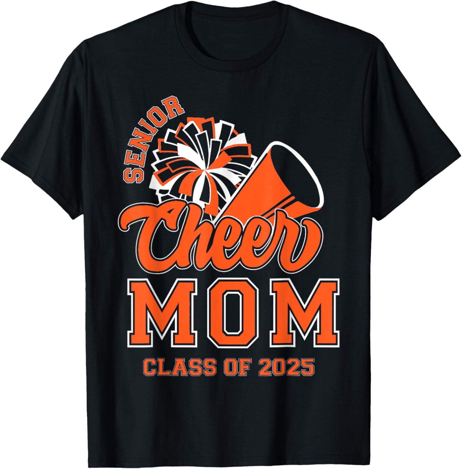 Graduation Senior 2025 Orange Cheer Mom Class Of 2025 TShirt