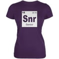 thumbnail image 1 of Graduation - Senior Periodic Table 2018 Juniors Soft T Shirt Purple X-LG, 1 of 1